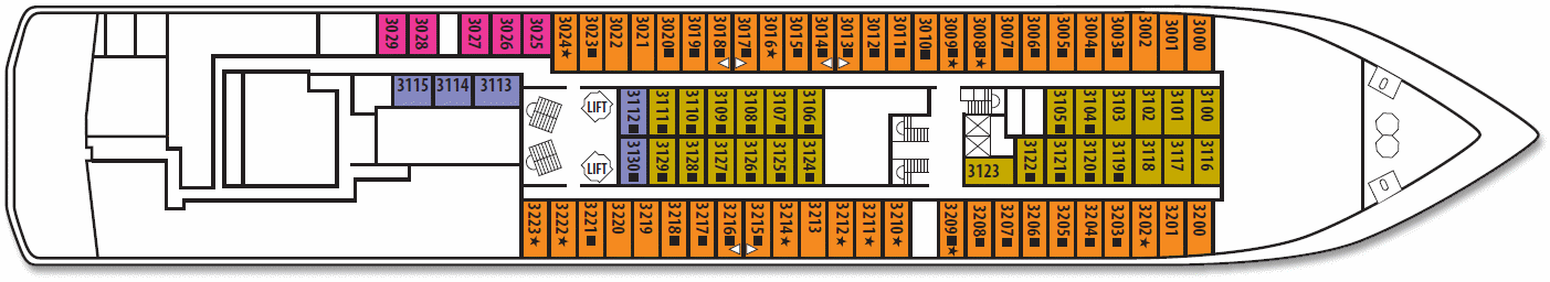 The Deck 3 on the "Cristal"
