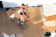 The balcony with private Jacuzzi of an Imperial Suite