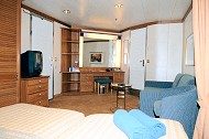 Deluxe inside cabin on the "Louis Cristal"