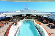The pool area