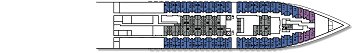 Plan of the Poseidon Deck on the "Ocean Countess" cruise vessel; click for enlarged view