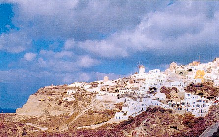 Another view of the village of Oia (Ia) on Santorini