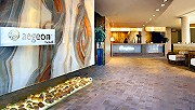 The reception area