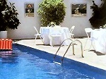 The pool of the hotel