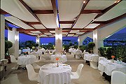 The roof top restaurant