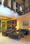 The lounge of the Coral hotel