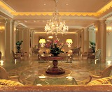 View of the lounge of the hotel