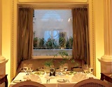The restaurant of the hotel