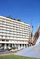 View of the exterior of the hotel