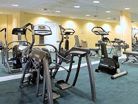 The gym at the Royal Olympic hotel