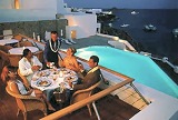 The restaurant of the hotel
