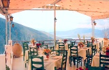 Castalia Hotel in Delphi: veranda of the restaurant