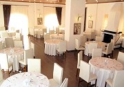 The restaurant of the hotel