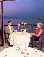 Nafplia Palace in Nafplion; the "Amymoni" gourmet restaurant