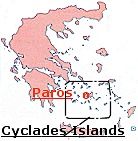 Click here to view a map of the greater area of the Cyclades Islands, including Paros
