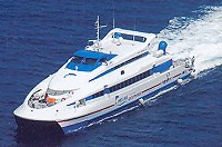 The Flying Cat 3 (HS): catamaran type, passengers only, Cylcades