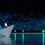 A wonderful scene from the memorable opening ceremony of the Olympics in Athens