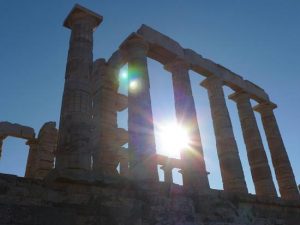 The temple of Poseidon at Sounion - photo by R. Myers