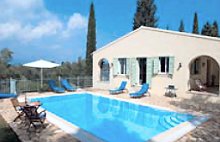 Exterior view of the villa and its pool