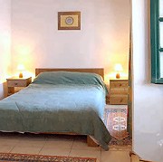 View of the bedroom with a double bed