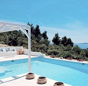 The view from the pool terrace