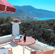The view from the villa