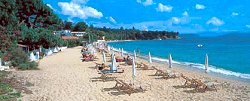 The Achladies Beach in front of the villa