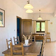 The dinning area