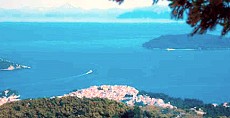 The view over Skiathos Town