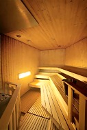 One of the three sauna rooms