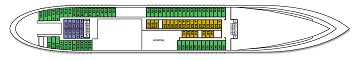 Plan of the Bahia Deck on the "Aquamarine" cruise vessel; click for enlarged view