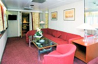 The Royal Suite on the 'Aquamarine' cruise vessel