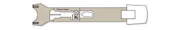 Plan of the Sun Deck on the "Calypso" cruise ship; click for enlarged view