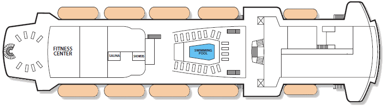 The 'Sun Deck' of the cruise vessel