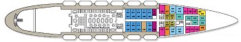 Plan of the Promenade Deck; click for enlarged view