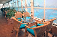 The "Winter Garden" on the 'Sapphire' cruise ship