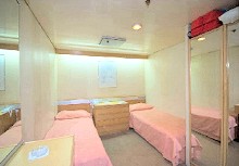 Superior inside cabin on the 'Blue Monarch' cruise vessel