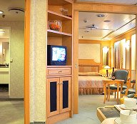 Deluxe suite on the 'Blue Monarch' cruise vessel