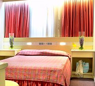 Deluxe cabin on the 'Blue Monarch' cruise ship