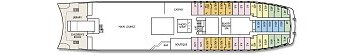 Plan of the Apollo Deck on the "Blue Monarch" cruise ship; click for enlarged view