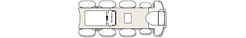 Plan of the Jupiter Deck on the "Blue Monarch"; click for enlarged view