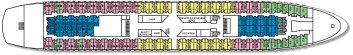 Plan of the Venus Deck on the "Ocean Countess"; click for enlarged view