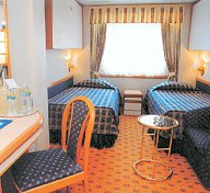 Special oceanview cabin on the 'Vision Star' cruise vessel