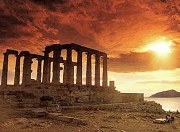 Sunset at Sounion