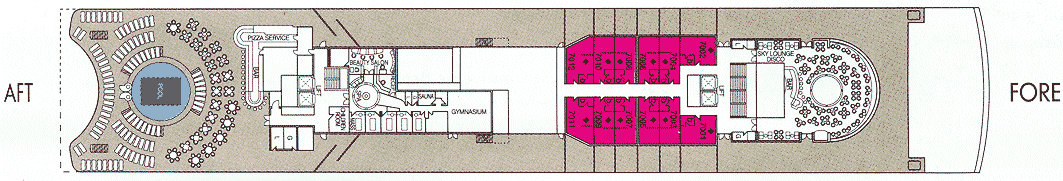 Helios Deck on the Olympia Voyager cruise ship