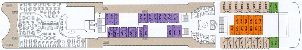 Selene Deck on the Olympia Voyager cruise ship