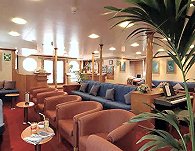 View of the Main Lounge on the Pantheon cruise vessel