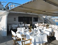 Open air dining area