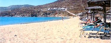 View of the Kalo Livadi beach