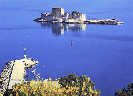 Nafplion: the fortress of Burtzi (Burgi)